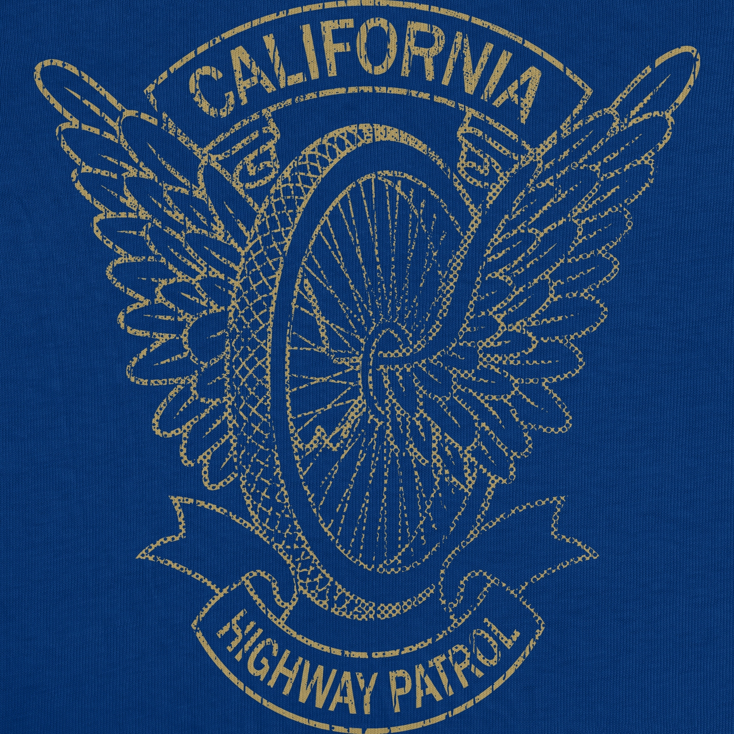 CHP Motorcycle Officer Wings Tee: Patrol Your Style with Classic Flair