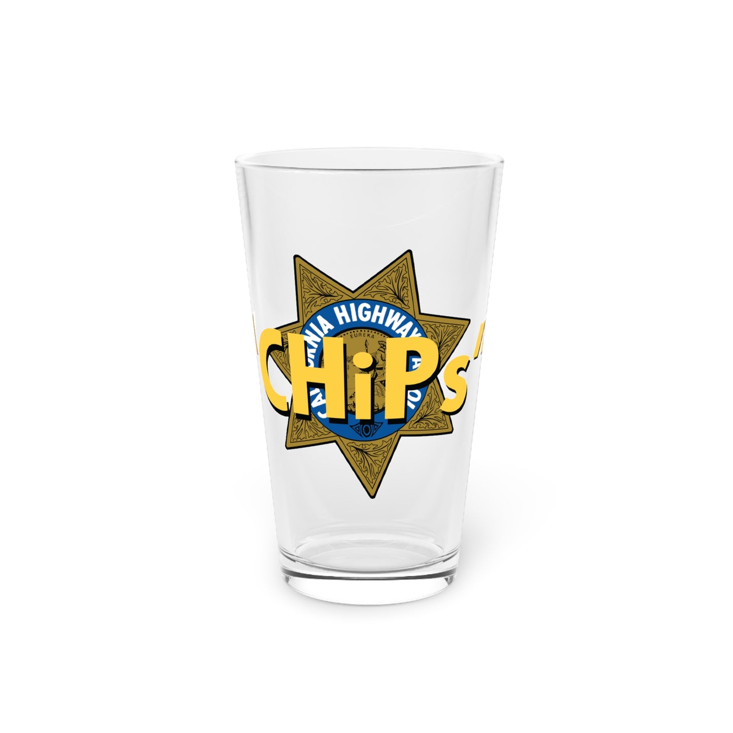 "CHiPs" LOGO Pint Glass, 16oz