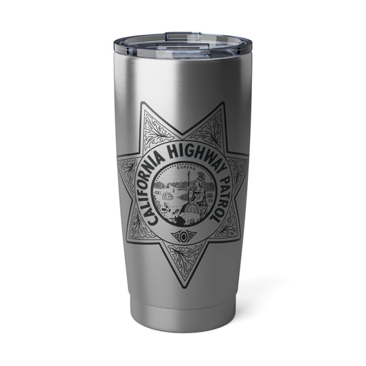 CHP Logo 20 oz Stainless Steel Tumbler: Keep It Cool, Just Like Ponch!