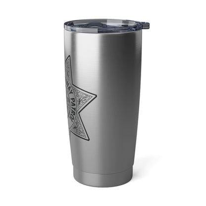 CHP Logo 20 oz Stainless Steel Tumbler: Keep It Cool, Just Like Ponch!