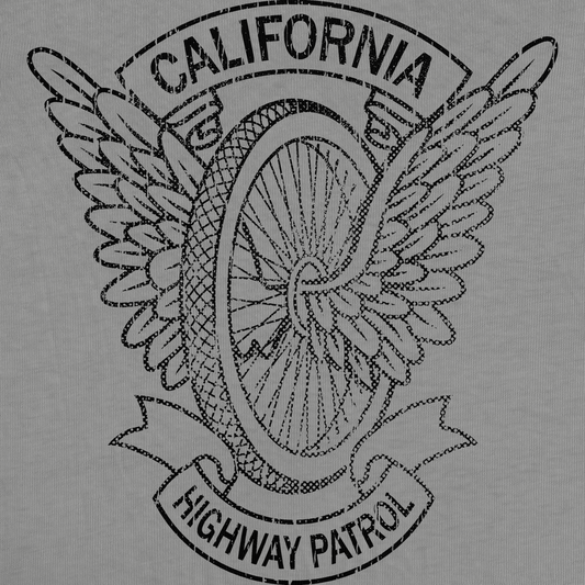 CHP Motorcycle Officer Wings Tee: Patrol Your Style with Classic Flair