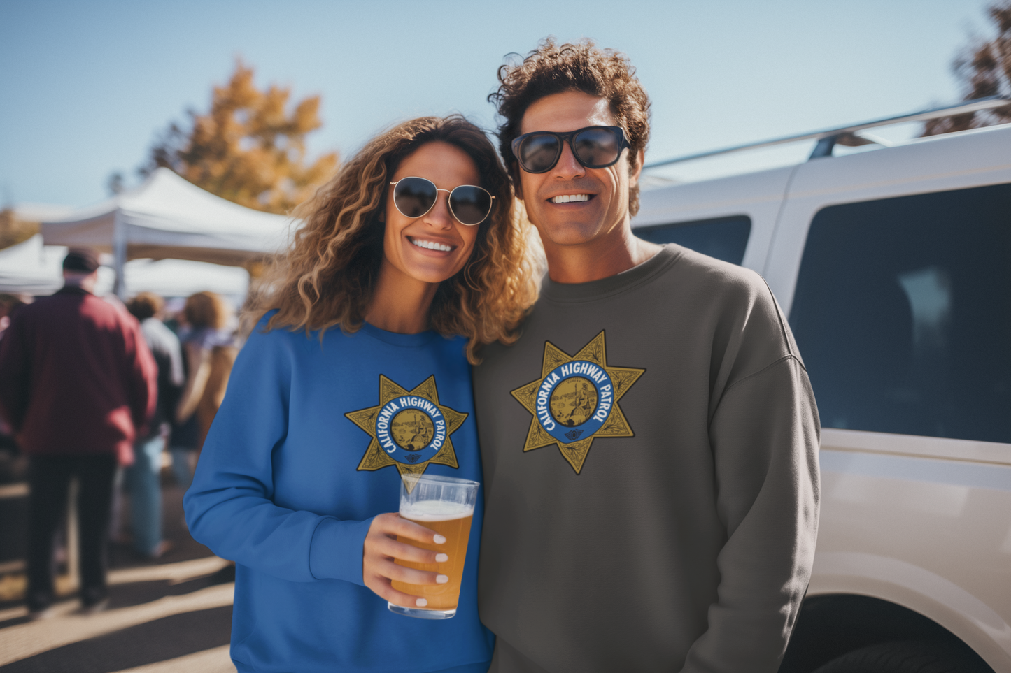 CHP Logo Sweatshirt – Vintage Throwback | Retro CHiPs TV Show Apparel