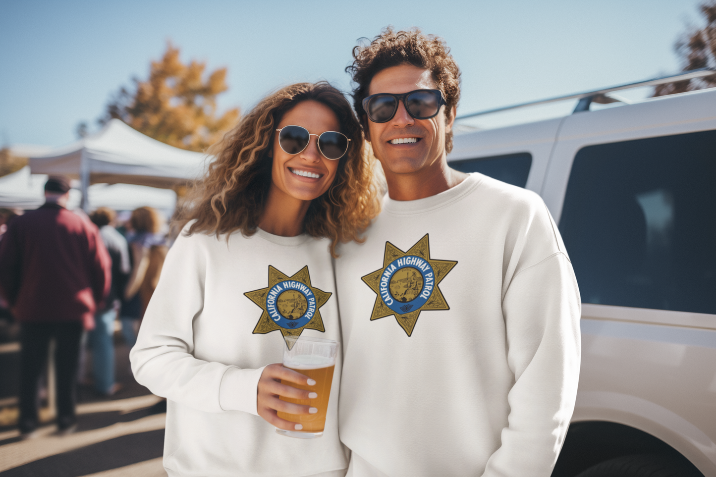 CHP Logo Sweatshirt – Vintage Throwback | Retro CHiPs TV Show Apparel