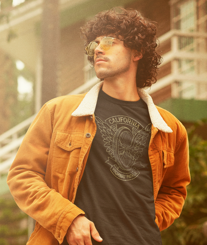 CHP Motorcycle Officer Wings Tee: Patrol Your Style with Classic Flair