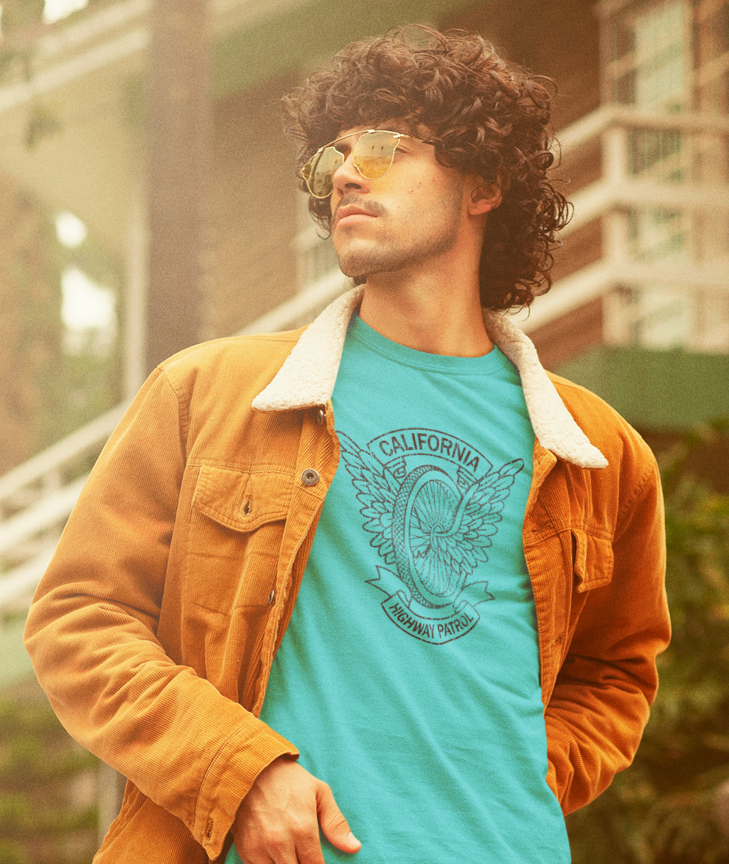 CHP Motorcycle Officer Wings Tee: Patrol Your Style with Classic Flair