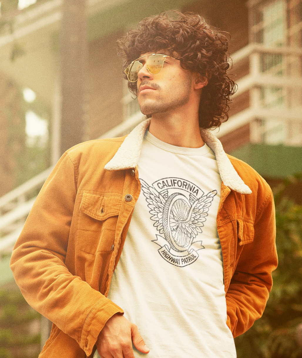 CHP Motorcycle Officer Wings Tee: Patrol Your Style with Classic Flair